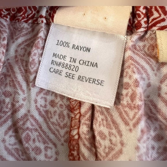 Lucy & Laurel Women’s Printed Knit Wide Leg Comfy Pants. Size XL - Picture 9 of 9